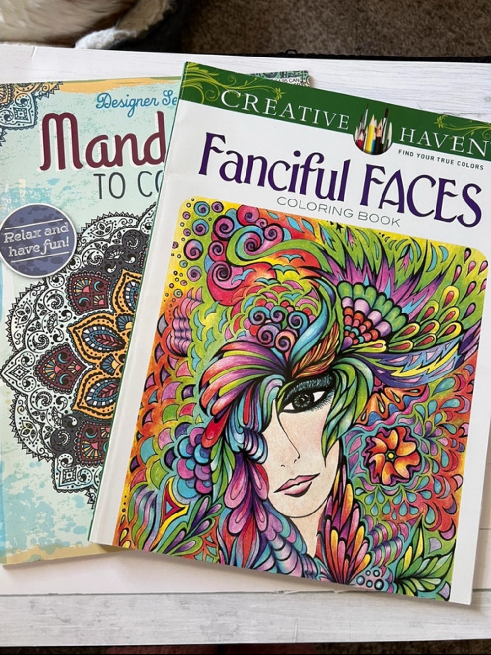 Fanciful Faces Coloring Book - Multicolor